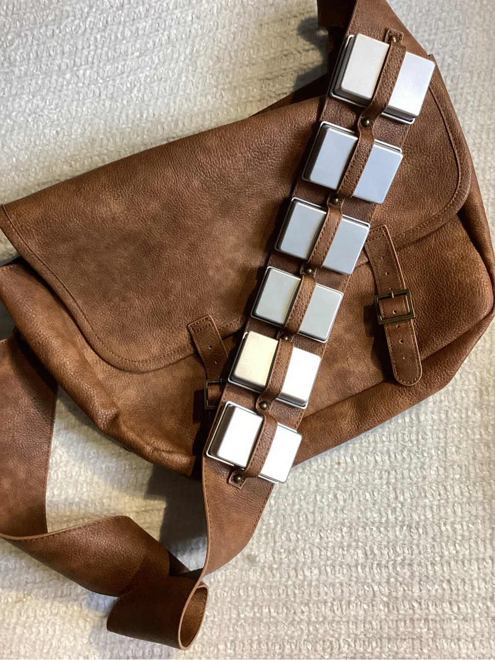Disney Star Wars Galaxy’s Edge Chewbacca Bandolier Messenger Bag Brown
